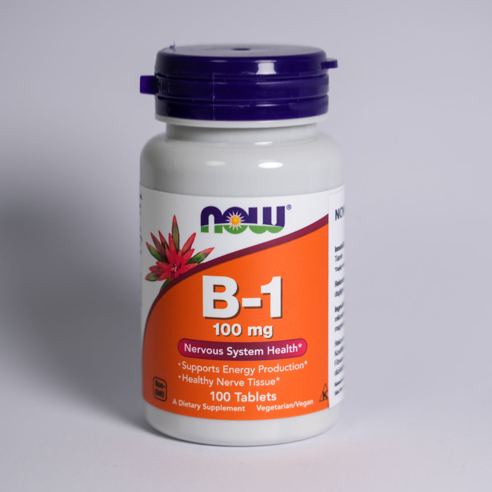 Now Foods Vitamin B-1 100 mg 100 tabletter