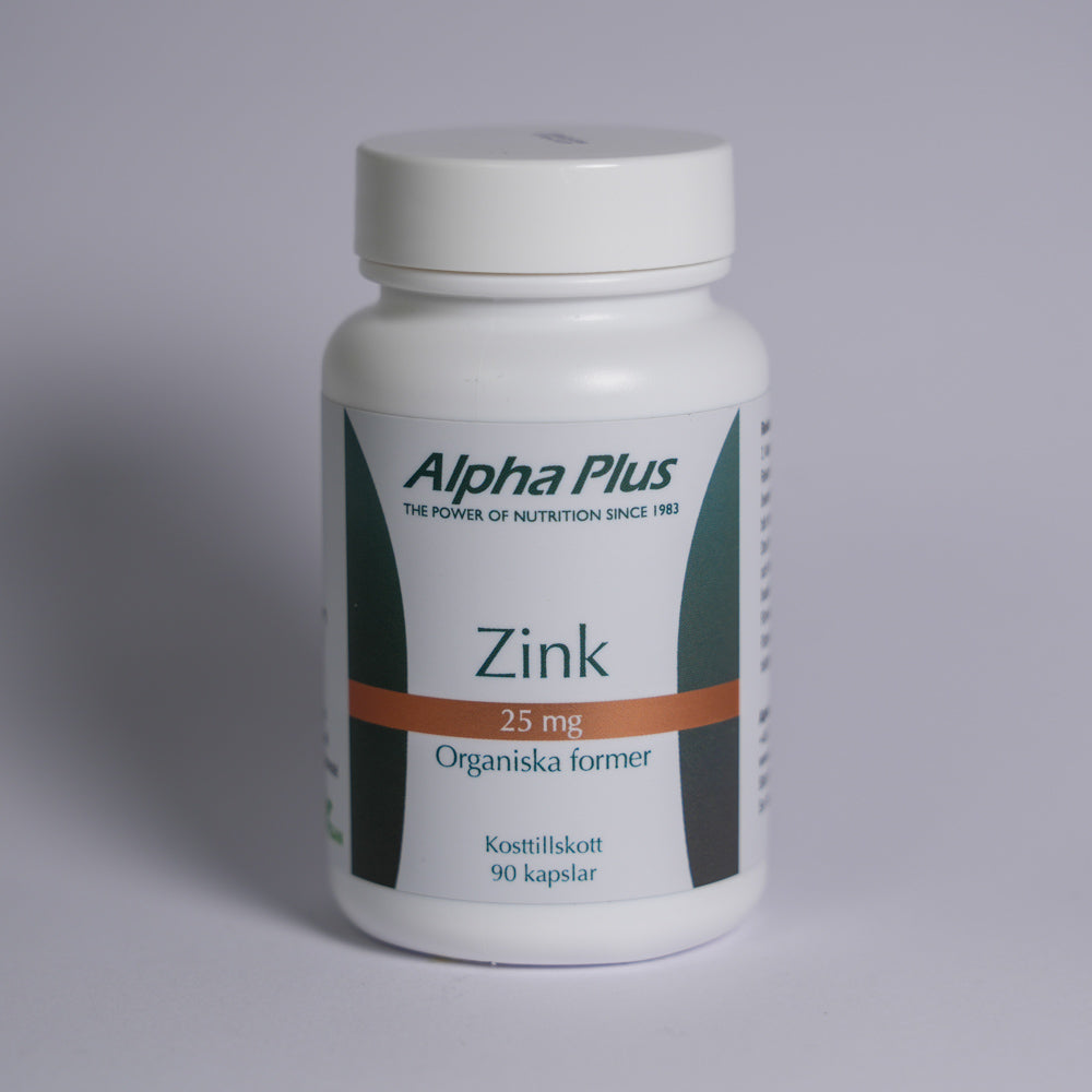 Alpha Plus Zink 25 mg 90 kapslar