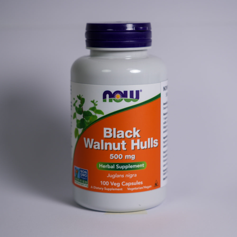 Now Foods Svart Valnötsskal 500 mg – 100 kapslar