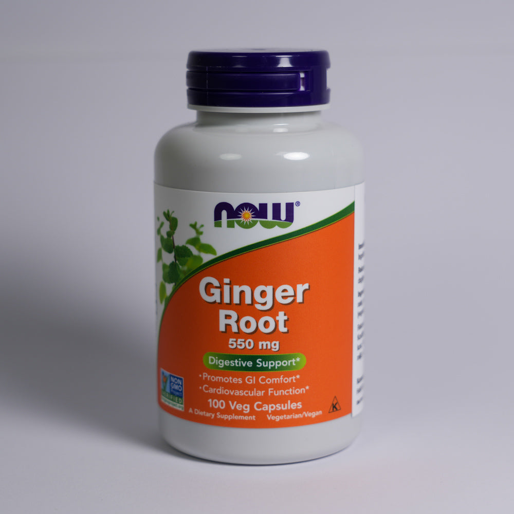 Now Foods Ingefärsrot 550 mg 100 vegkapslar